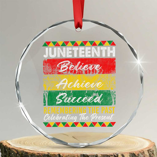 Juneteenth 1865 Crystal Glass Ornament Remembering The Past Black Freedom African Independence Day TS10