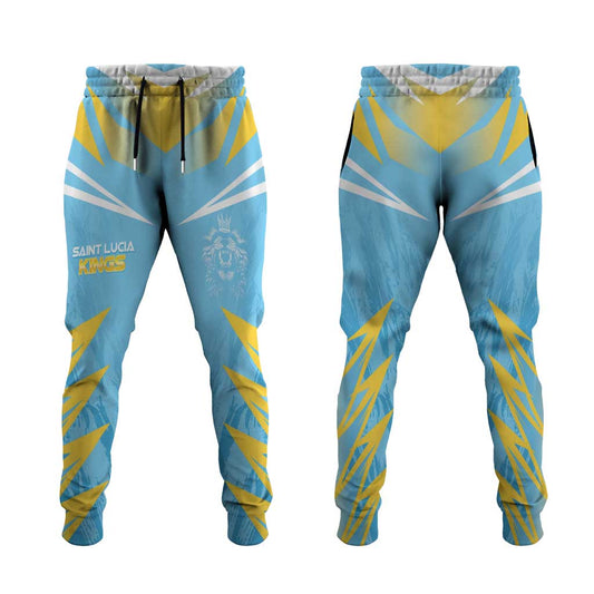Kings Saint Lucia Cricket Jogger Pants Rise To Victory LT05