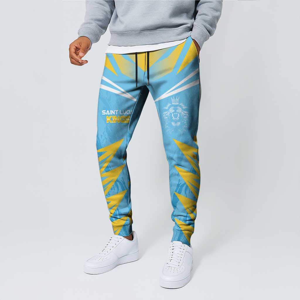 Kings Saint Lucia Cricket Jogger Pants Rise To Victory LT05
