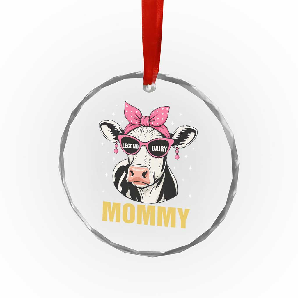 Legend Dairy Mommy Crystal Glass Ornament Funny Farmer Milk Joke Cow Mothers Day TS12