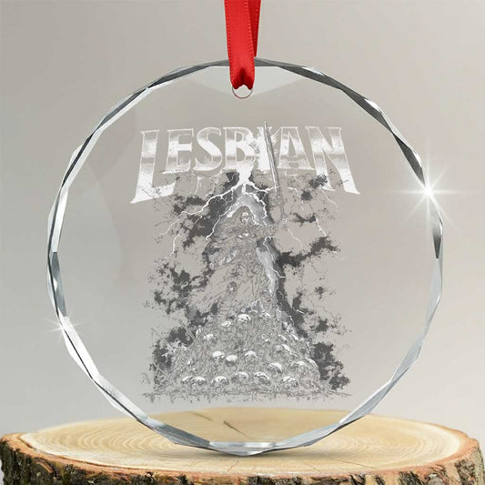 Lesbian Crystal Glass Ornament Funny Meme Dark Fantasy TS10