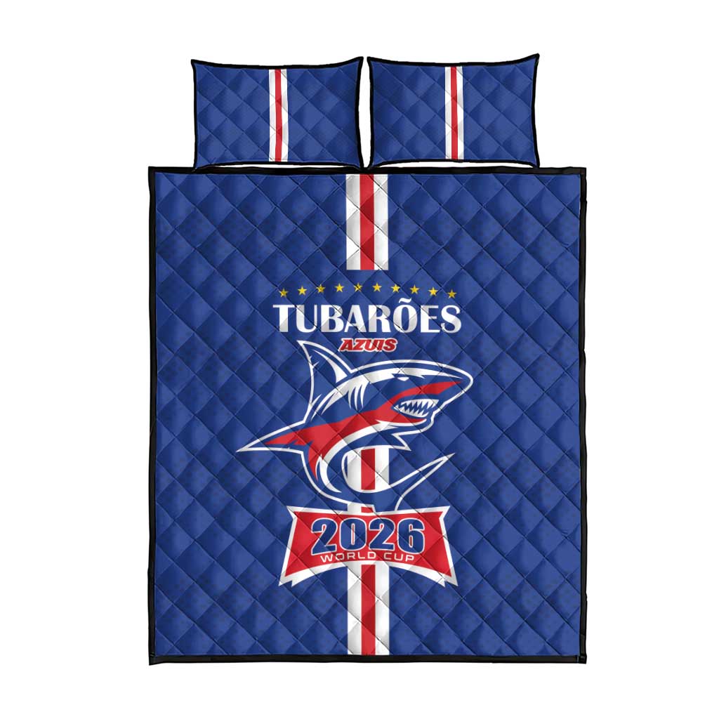 Cape Verde 2026 Football Quilt Bed Set Blue Sharks WC Debut LT01