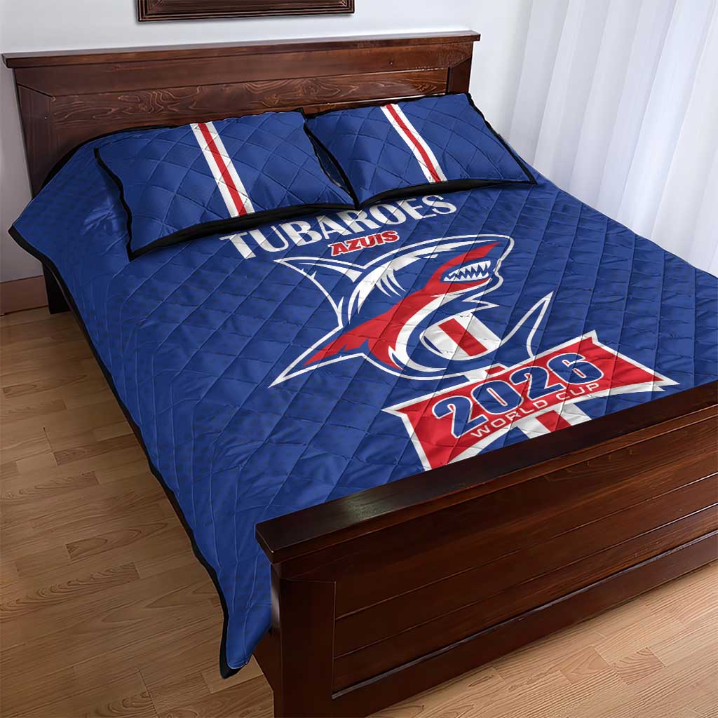Cape Verde 2026 Football Quilt Bed Set Blue Sharks WC Debut LT01