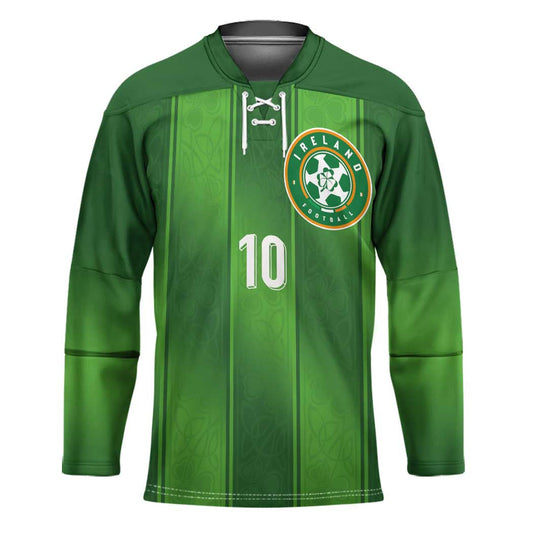 Custom Ireland National Football Hockey Jersey Celtics Knot Shamrocks Inspired Geometry LT03