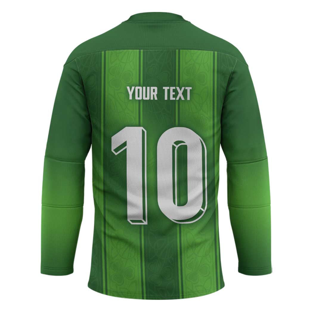 Custom Ireland National Football Hockey Jersey Celtics Knot Shamrocks Inspired Geometry LT03