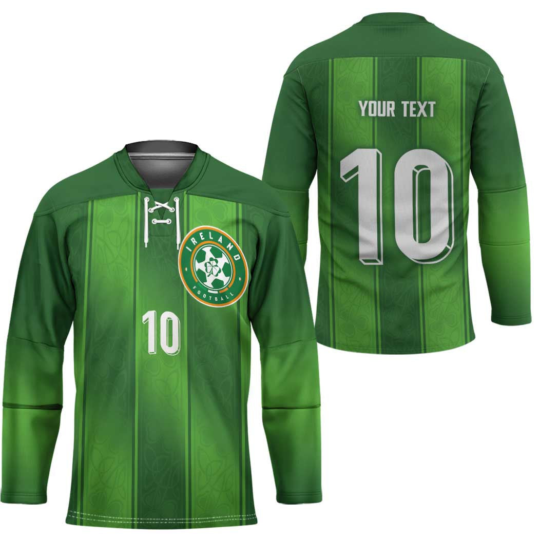 Custom Ireland National Football Hockey Jersey Celtics Knot Shamrocks Inspired Geometry LT03