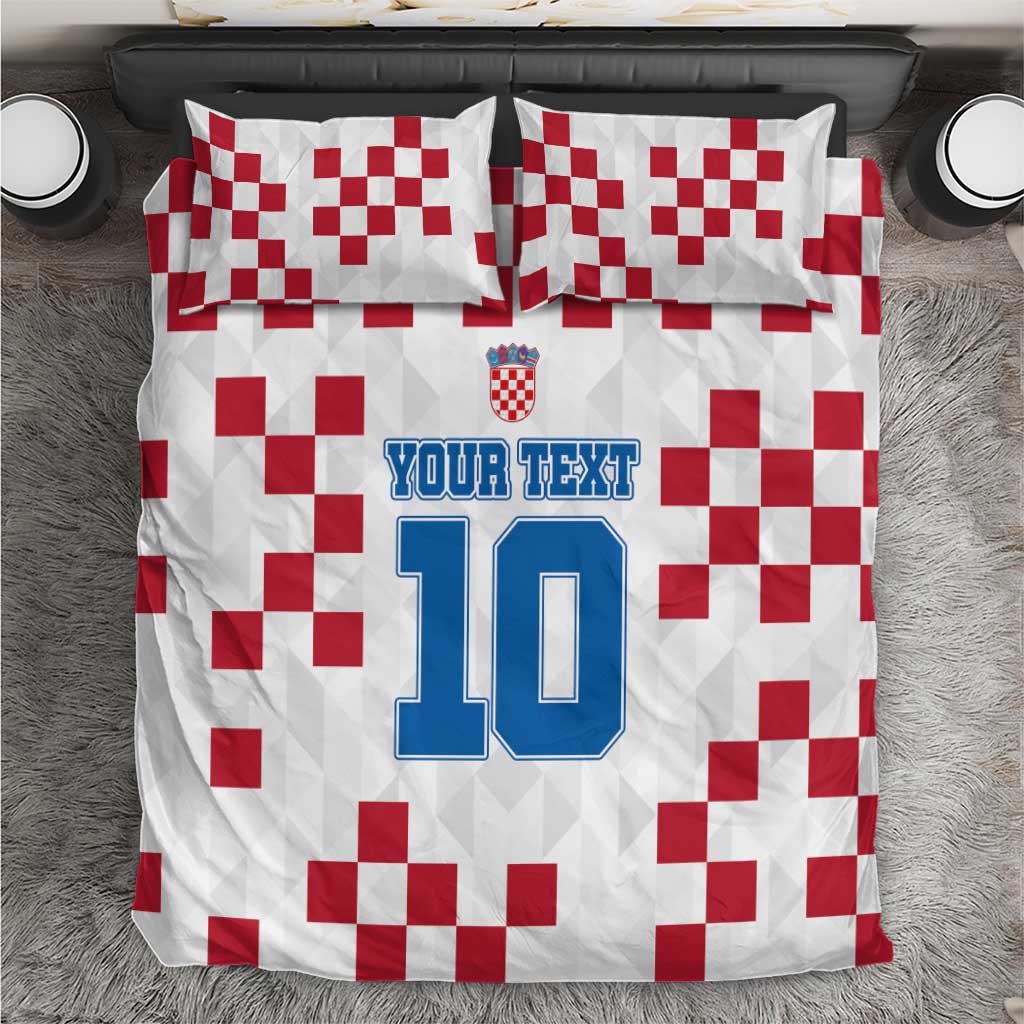 Custom Croatia Football 2024 Go Champion Bedding Set LT03