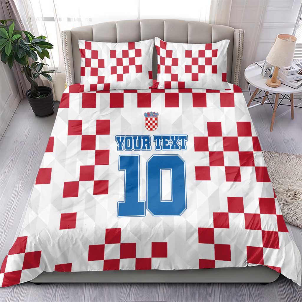 Custom Croatia Football 2024 Go Champion Bedding Set LT03