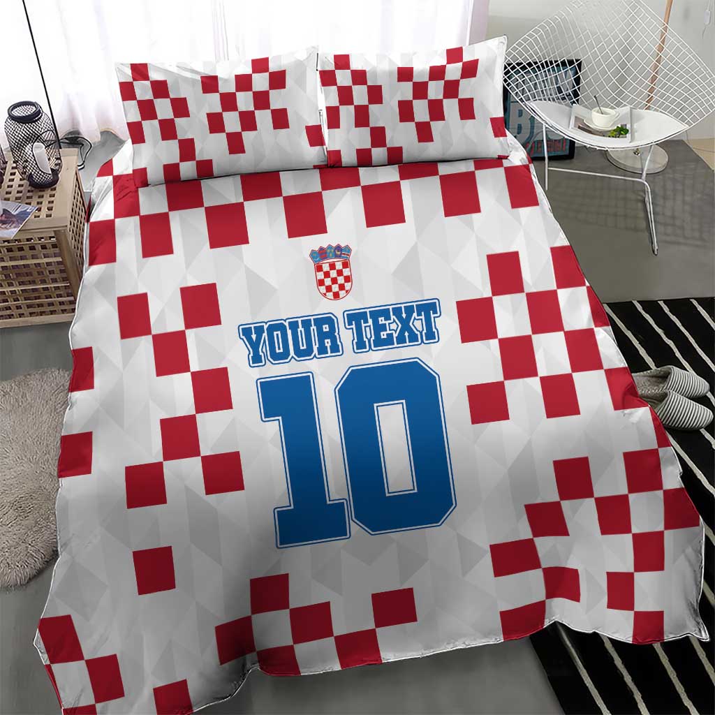 Custom Croatia Football 2024 Go Champion Bedding Set LT03