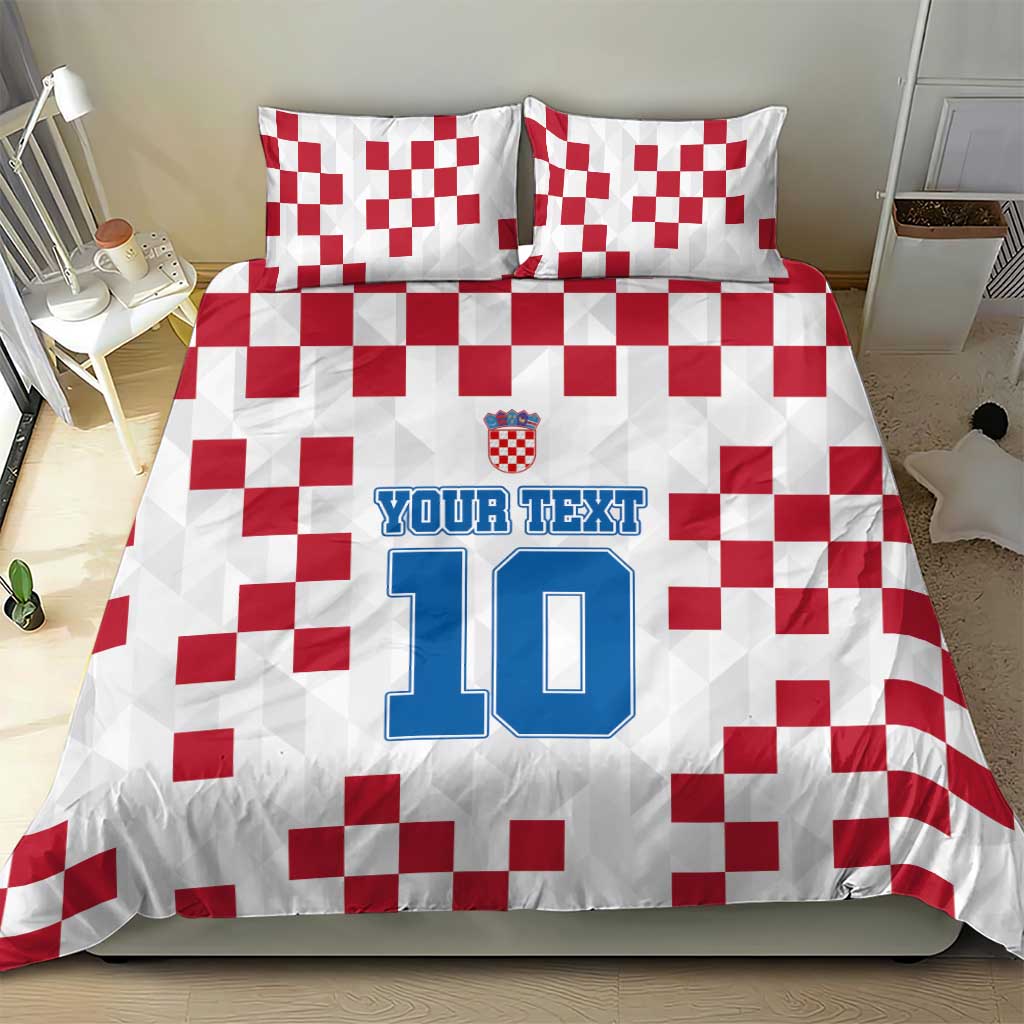 Custom Croatia Football 2024 Go Champion Bedding Set LT03