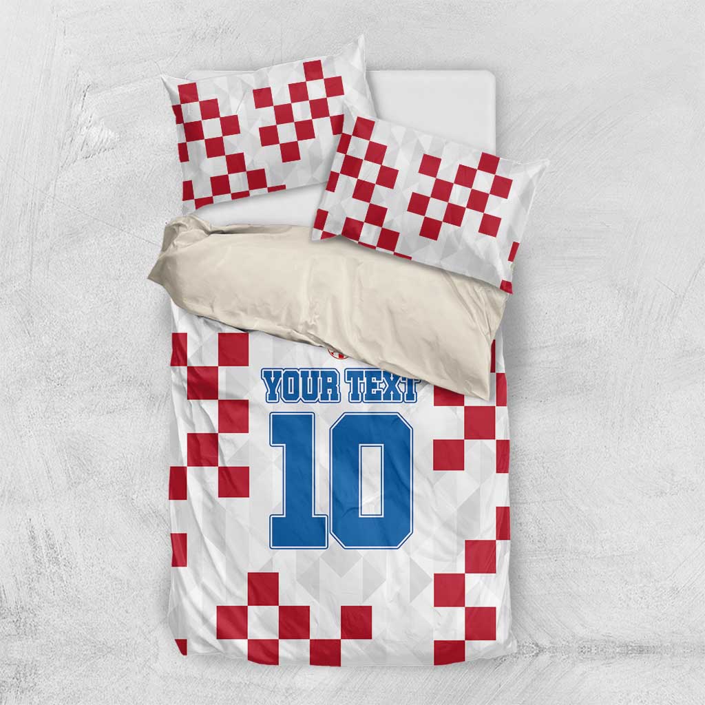 Custom Croatia Football 2024 Go Champion Bedding Set LT03