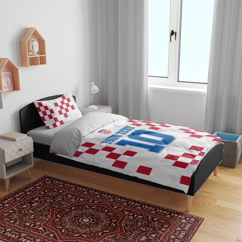 Custom Croatia Football 2024 Go Champion Bedding Set LT03