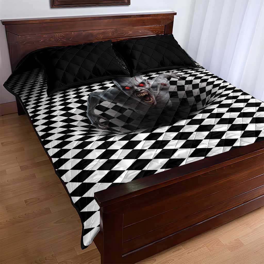 3D Illusion Horror Halloween Quilt Bed Set Creepy Zombie LT05