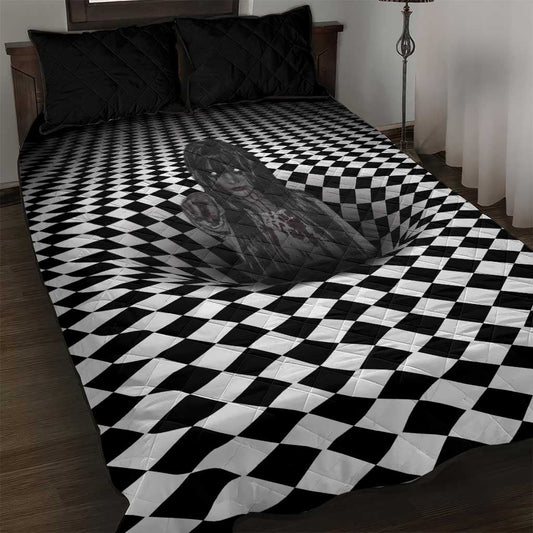 3D Illusion Horror Halloween Quilt Bed Set Scary Ghost LT05