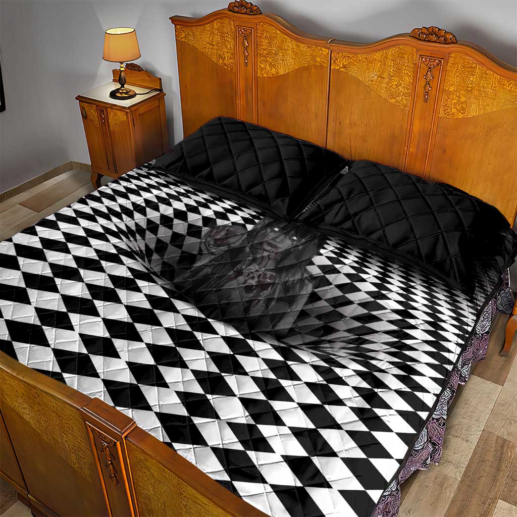 3D Illusion Horror Halloween Quilt Bed Set Scary Ghost LT05