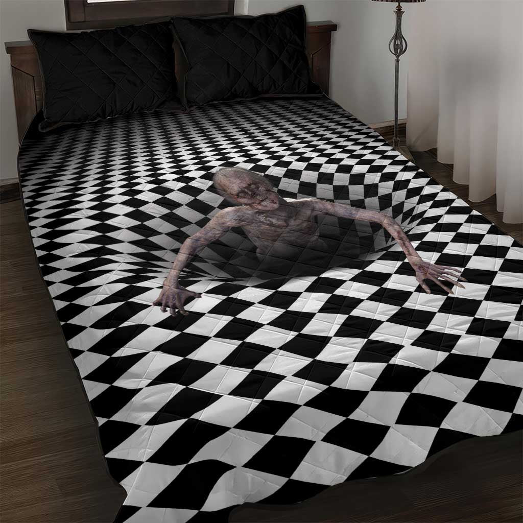 3D Illusion Horror Halloween Quilt Bed Set Horrible Scary Zombie LT05