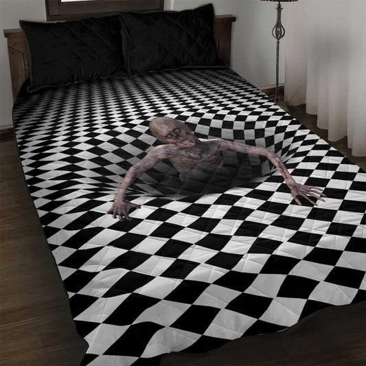 3D Illusion Horror Halloween Quilt Bed Set Horrible Scary Zombie LT05