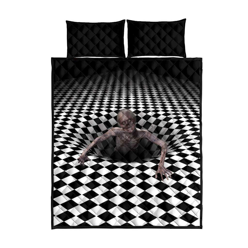 3D Illusion Horror Halloween Quilt Bed Set Horrible Scary Zombie LT05