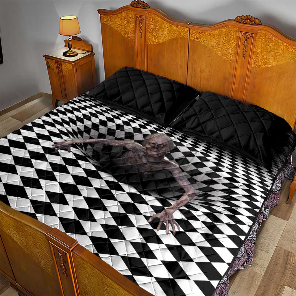 3D Illusion Horror Halloween Quilt Bed Set Horrible Scary Zombie LT05