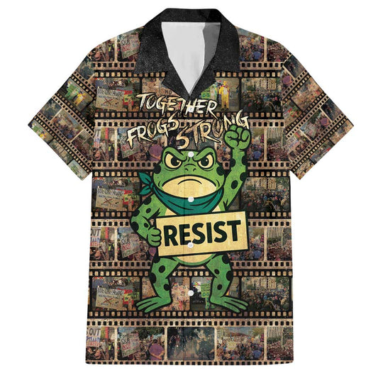 Resist Frog Hawaiian Shirt Protest Free Portland LT05