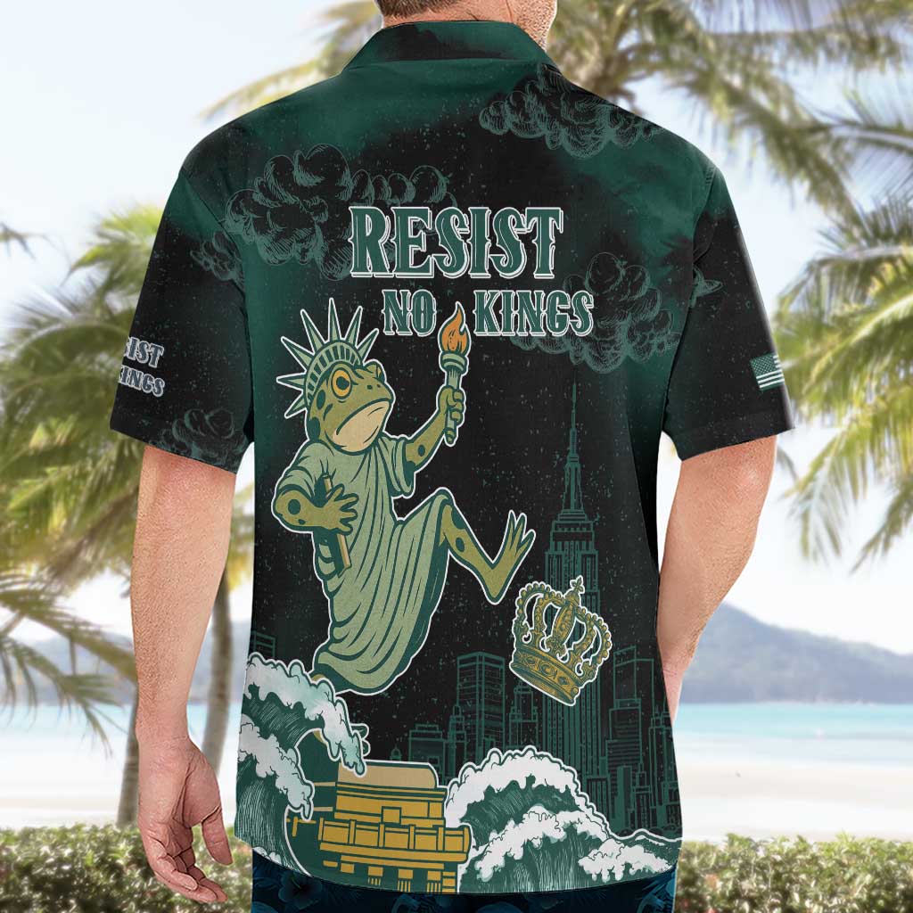 Frogs Against Fascism Hawaiian Shirt No Kings Funny Portland Frog Protest LT05