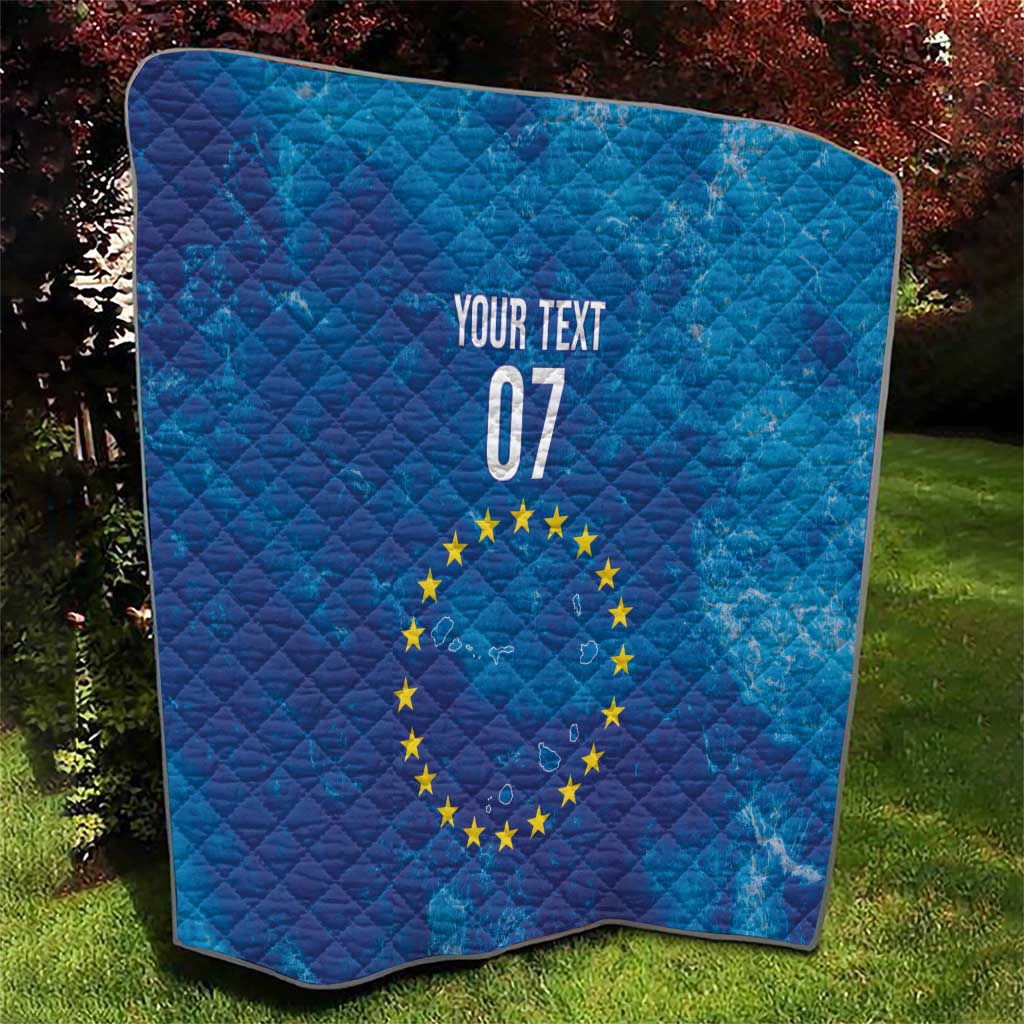 Cape Verde Tubaroes Azuis Custom Quilt Break The Waves LT7