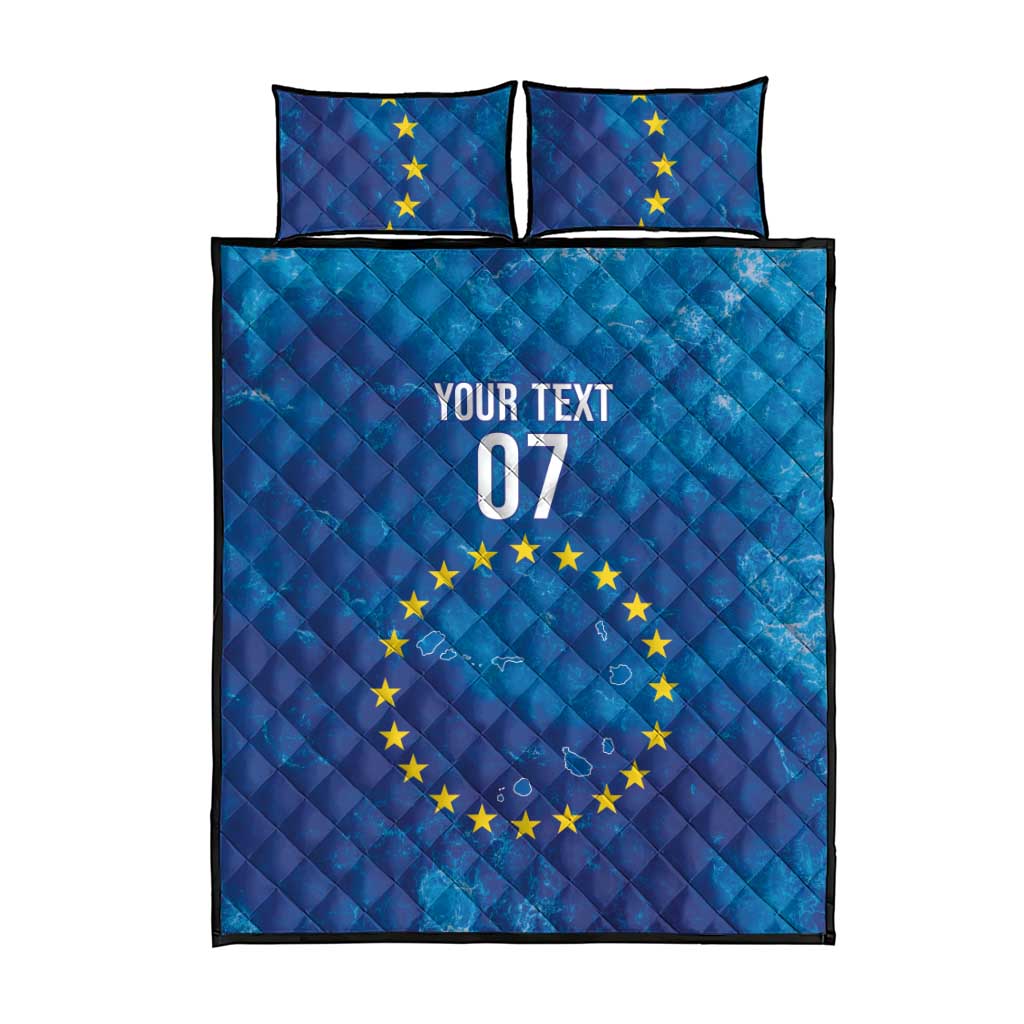 Cape Verde Tubaroes Azuis Custom Quilt Bed Set Break The Waves LT7