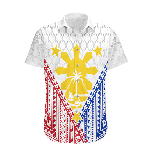 Personalised Philippines Mix Guam Hawaiian Shirt Filipino Flag Style LT7