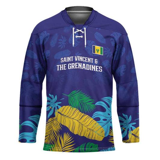 Saint Vincent Land So Beautiful Hockey Jersey Tropical Vibes LT9