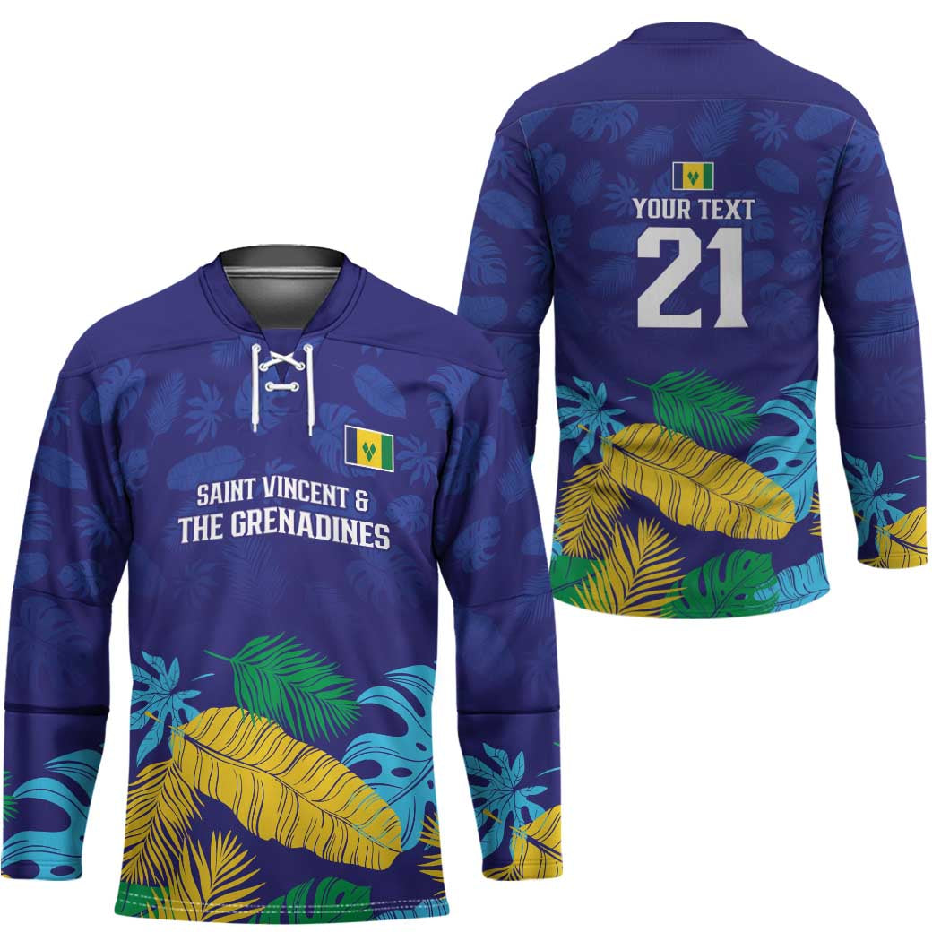 Saint Vincent Land So Beautiful Hockey Jersey Tropical Vibes LT9