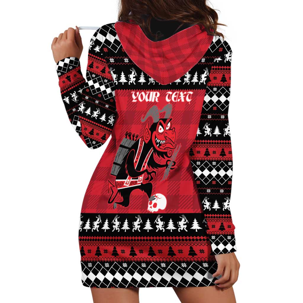Merry Krampusnacht Personalized Hoodie Dress Austrian Bavaria Alpine Christmas Demons LT9