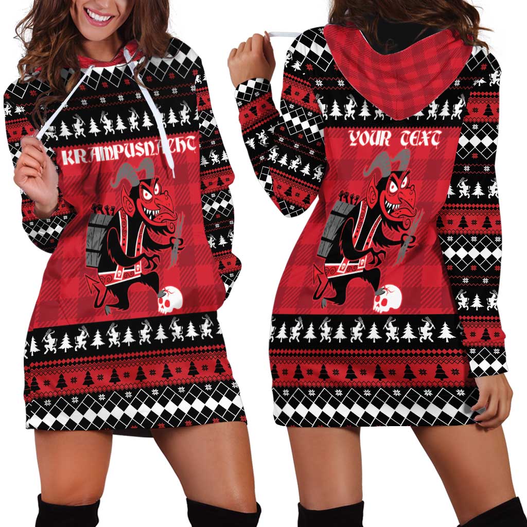 Merry Krampusnacht Personalized Hoodie Dress Austrian Bavaria Alpine Christmas Demons LT9