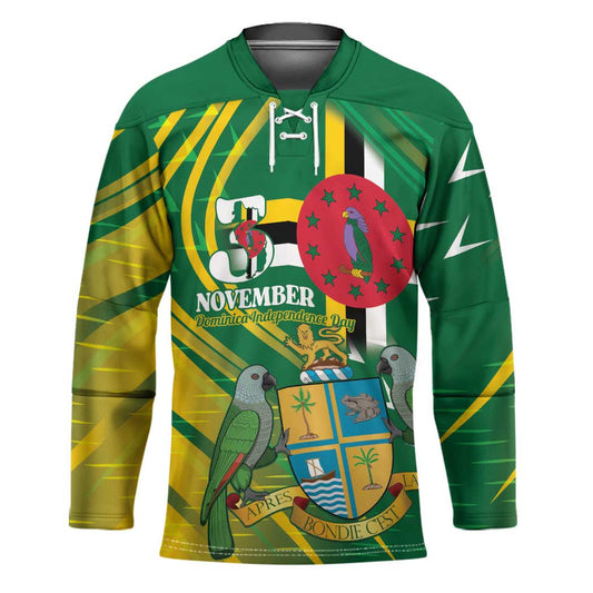 Dominica Independence Day Hockey Jersey 3 November Coat Of Arms LT14