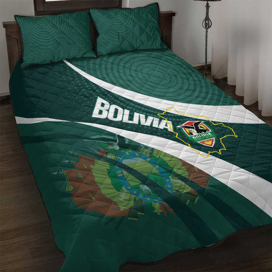 Bolivia Football Quilt Bed Set La Verde Sporty Curves Style LT14
