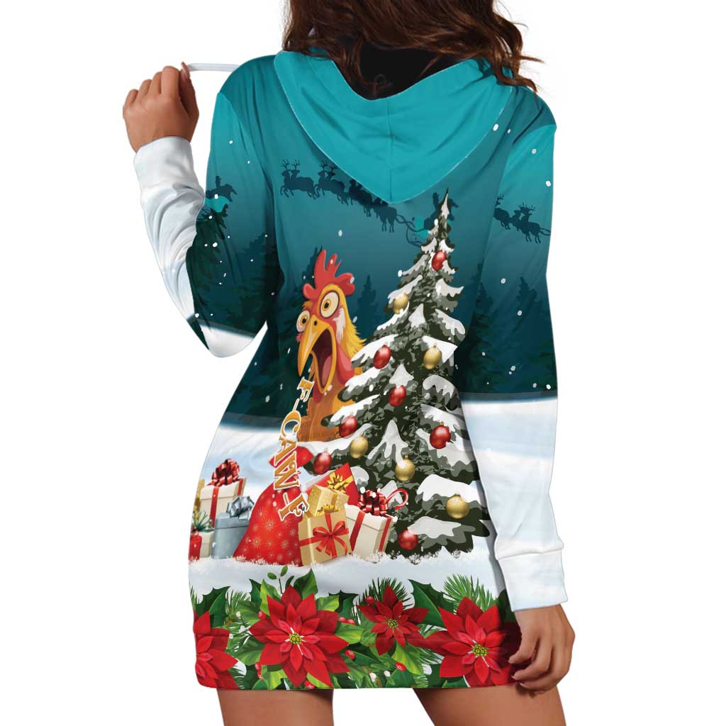 F Caw F Chicken Hoodie Dress Funny Christmas LT15
