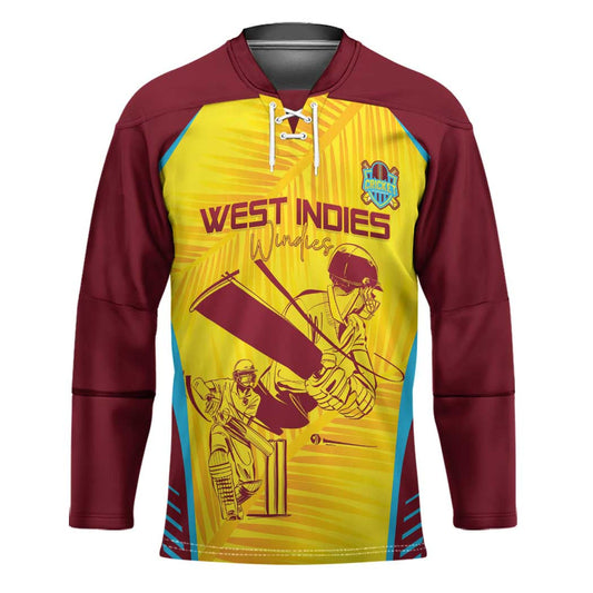 Custom West Indies Cricket Hockey Jersey Go Windies Go LT15
