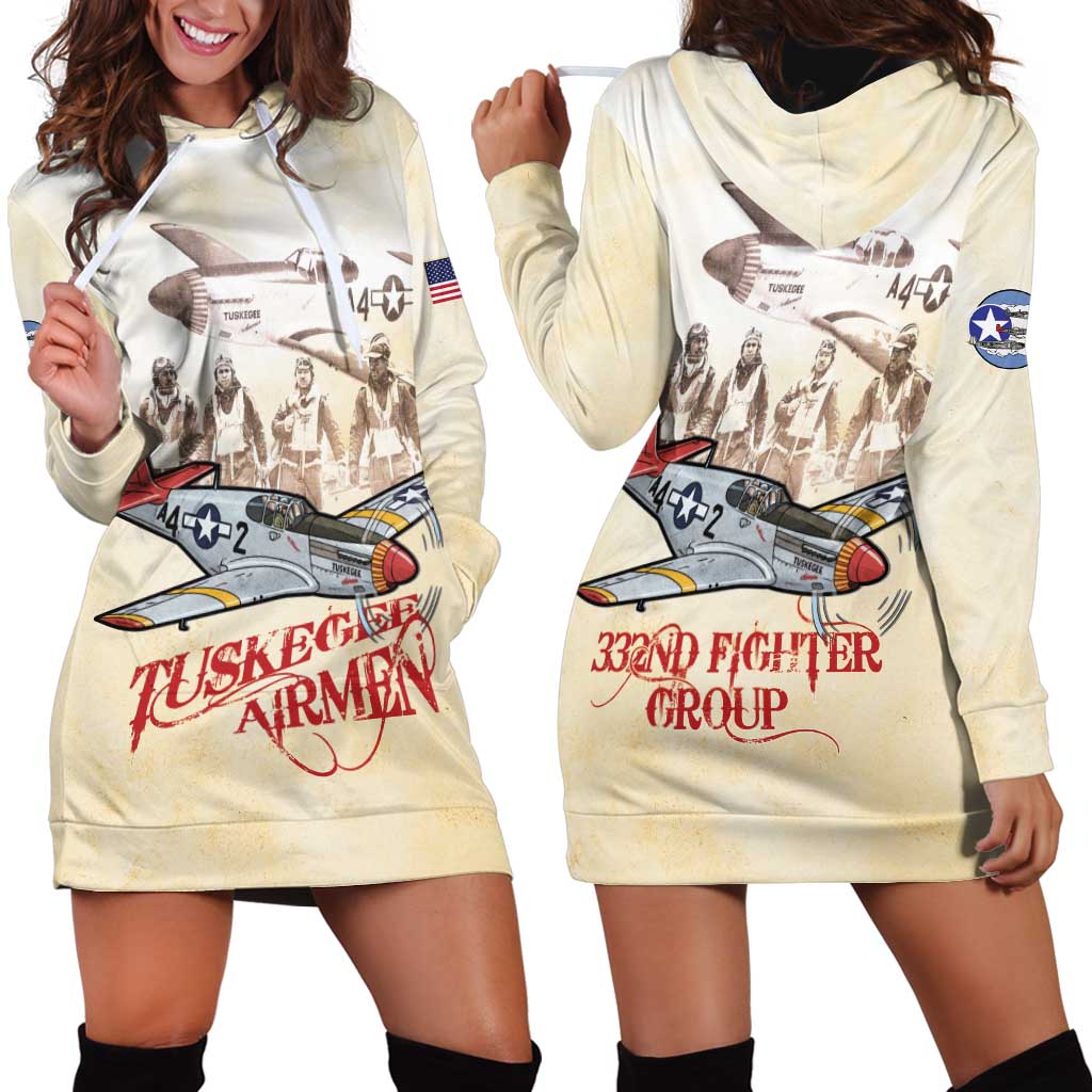 Tuskegee Red Tails Airmen Hoodie Dress History Aviator Heroes Retro Style LT15