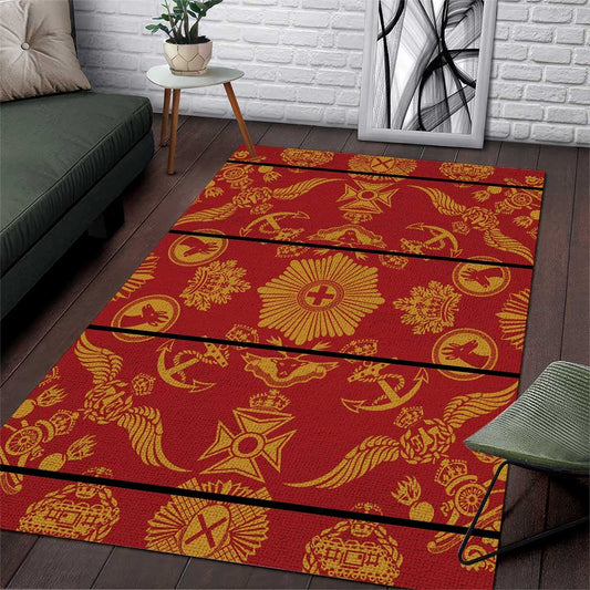 Lesotho Seanamarena Kharetsa Royal Red Area Rug Basotho Traditional Blanket Style LT15