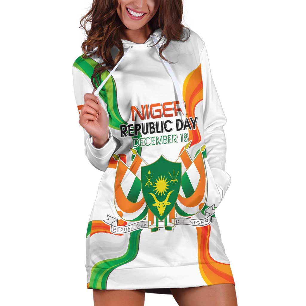 Personalized Niger Republic Day Hoodie Dress Coat Of Arms With Flag LT15