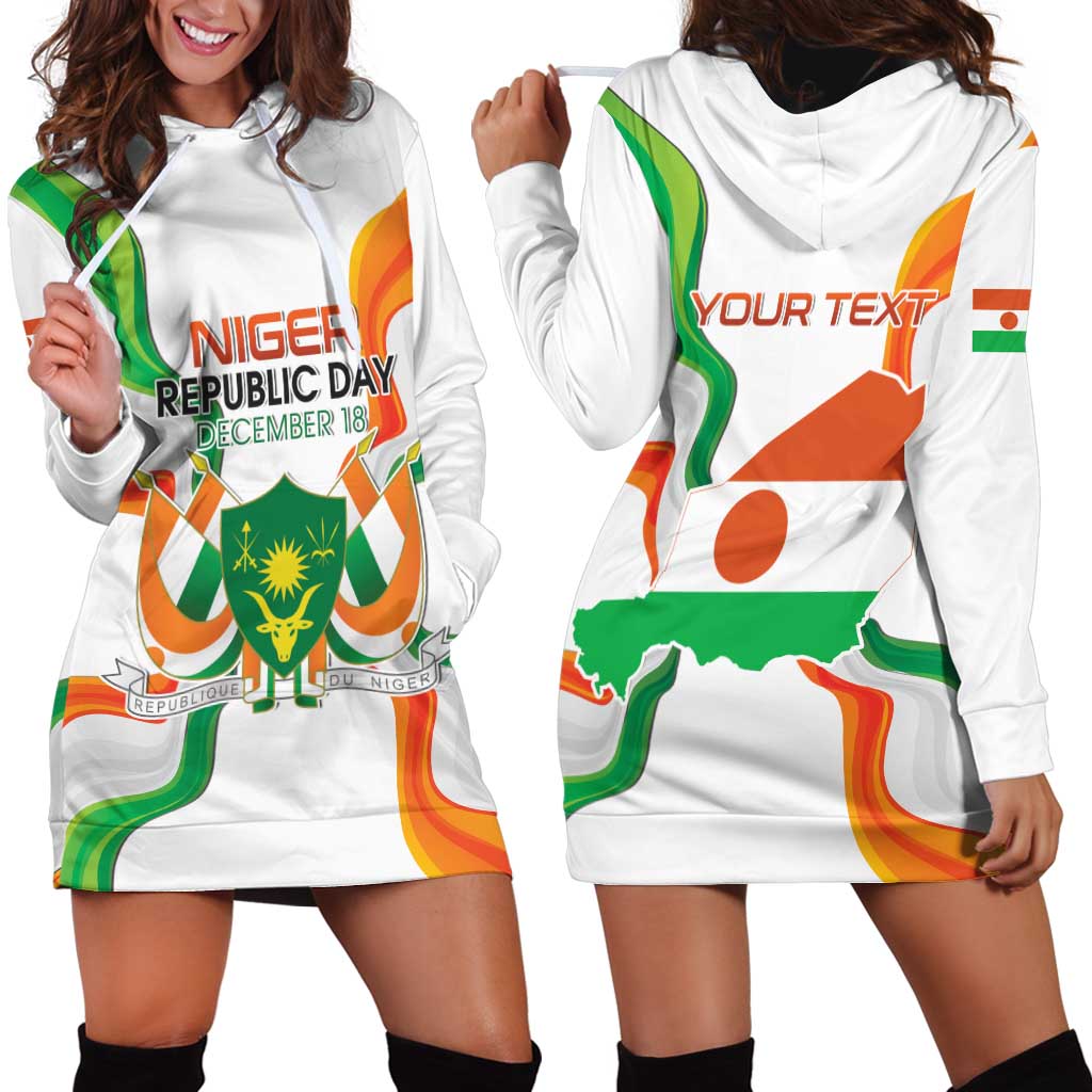 Personalized Niger Republic Day Hoodie Dress Coat Of Arms With Flag LT15