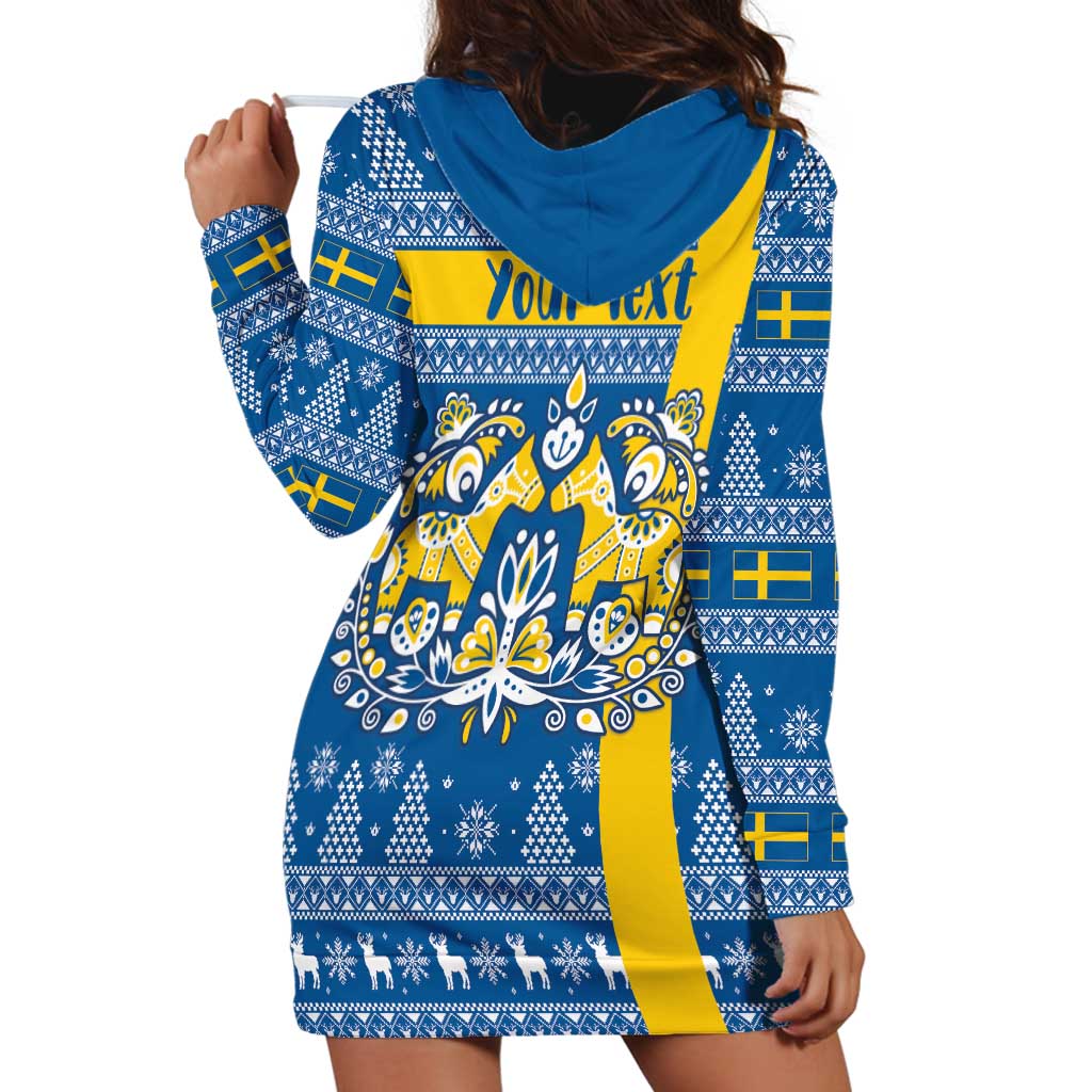 Sweden Christmas Personalized Hoodie Dress Dala Horse God Jul LT18