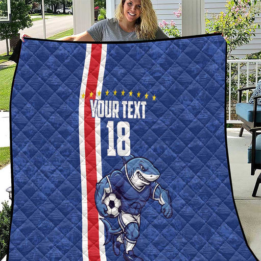 Cape Verde Football Custom Quilt Pride Of The Islands LT18