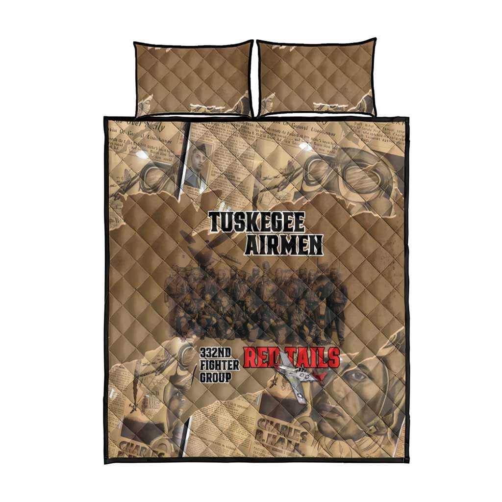 Tuskegee Airmen Tribute Quilt Bed Set Black History Air Force LT18