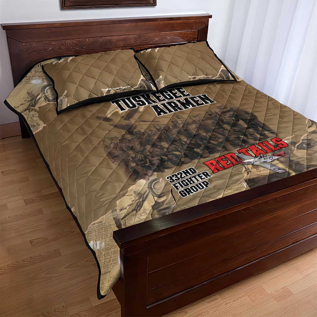 Tuskegee Airmen Tribute Quilt Bed Set Black History Air Force LT18