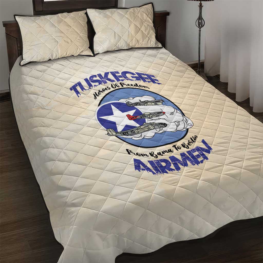 Tuskegee Airmen Red Tails Quilt Bed Set Heroes Of Freedom LT18