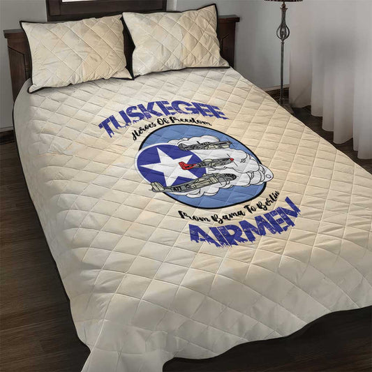 Tuskegee Airmen Red Tails Quilt Bed Set Heroes Of Freedom LT18