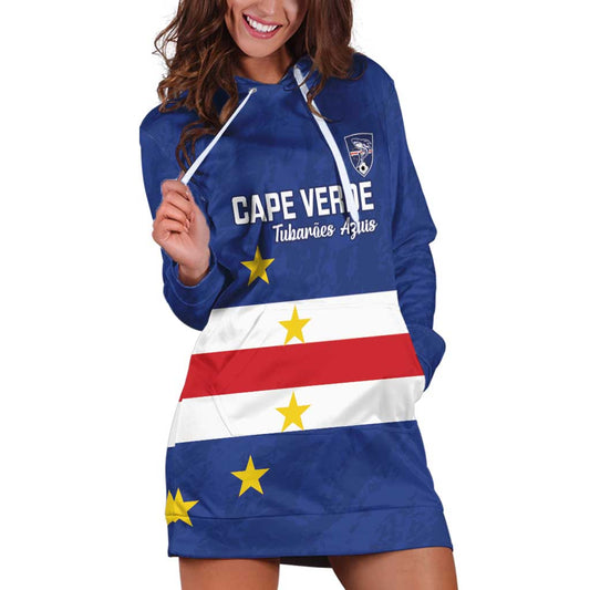 Cape Verde Football Custom Hoodie Dress Go Champion Sporty Style LT18