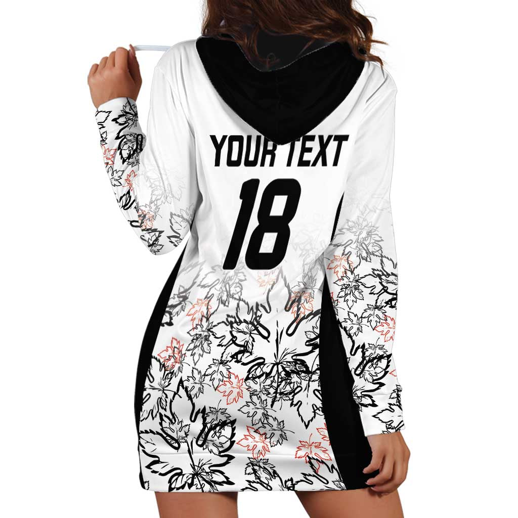 Canada Rugby Custom Hoodie Dress Maple Leafs Go Champion LT18