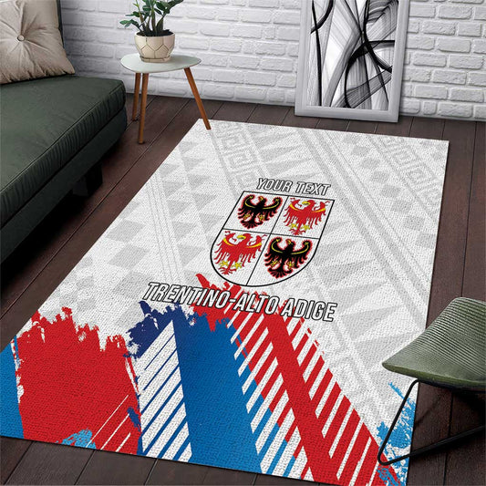 Personalized Italy Trentino-Alto Adige Area Rug Flag Style LT19