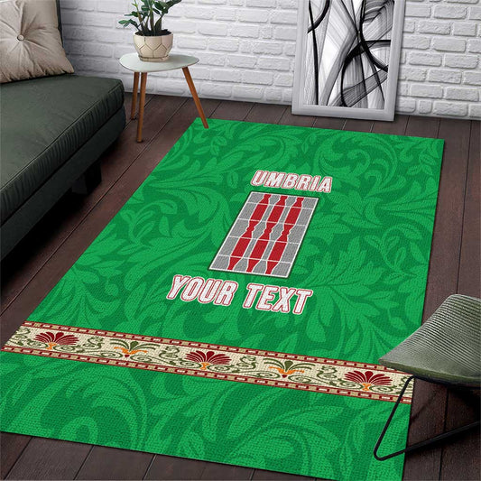 Personalized Italy Umbria Area Rug Flag Style LT19